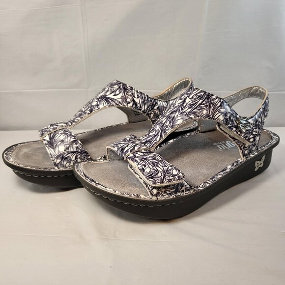 Alegria Shoes - Alegria by PG Lite Kendra T Strap Adjustable Sandal Size 38 EU Vineland